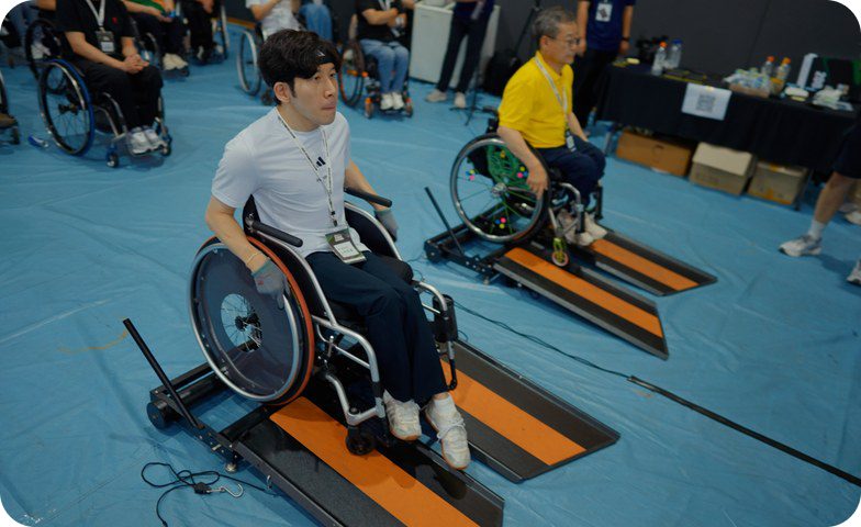휠리엑스 선수 경기 장면